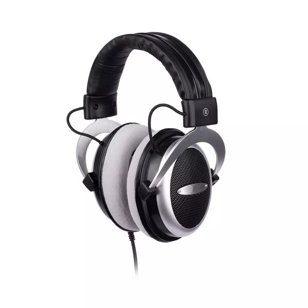 Semi-Open Over Ear Wired Headphones with 53mm Large Drivers