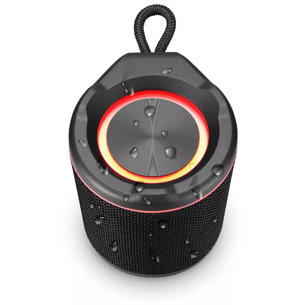 IP67 Waterproof Portable Bluetooth Speaker with Music Reactive Color Lights