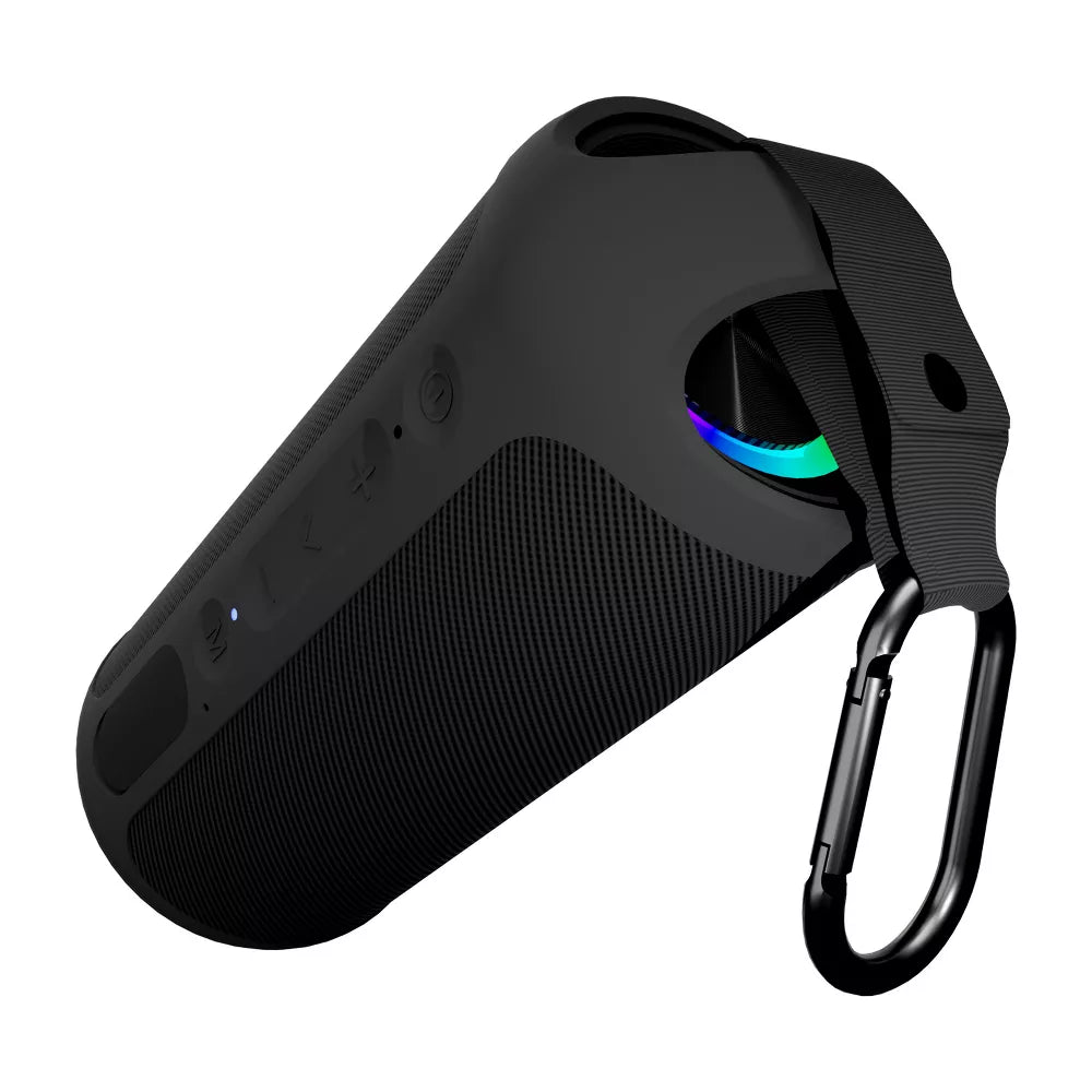 IP67 Water Resistant Portable Bluetooth Speaker with RGB Light & Carabiner