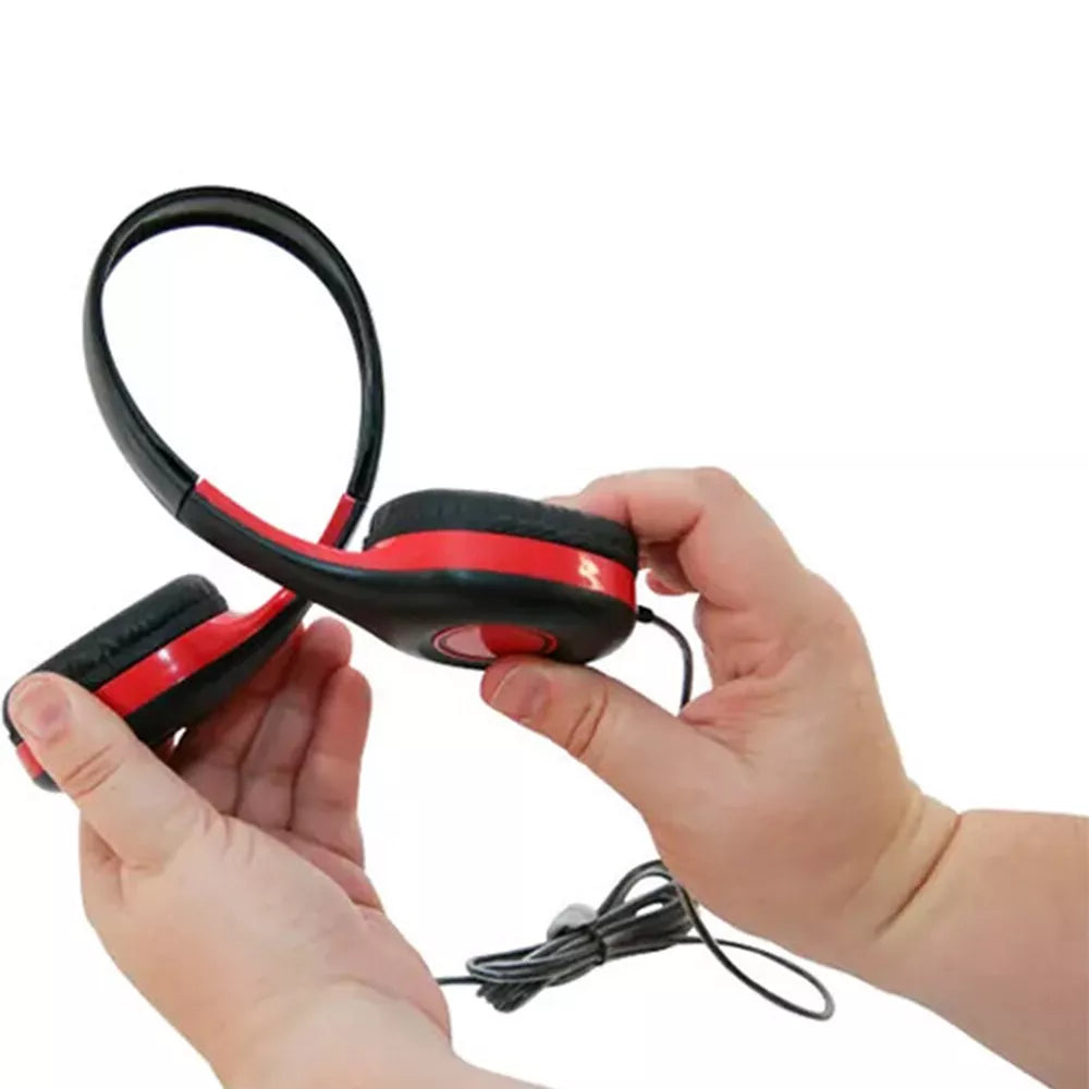 Durable Wired On-Ear Headphones with 3.5mm Jack for Classroom Use